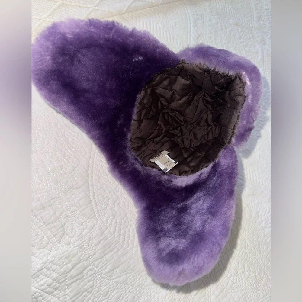 UGG Kids Lavender Shearling Hat - Picture 5 of 7